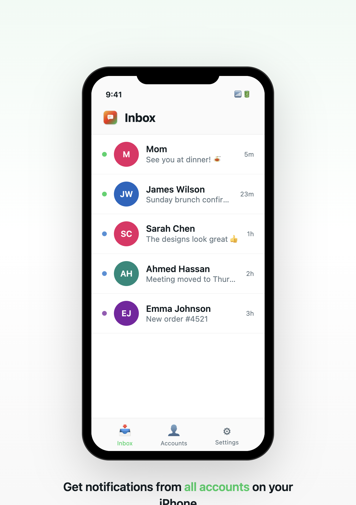 SupaMsg iOS companion app
